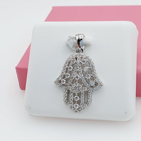 "925 Sterling Silver Cubic Zirconia Pendant, U19254467 - Picture 11 of 11